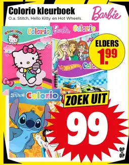 Dirk Colorio kleurboek Barbie aanbieding