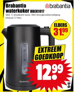 Dirk Brabantia waterkoker BBEK1017 aanbieding