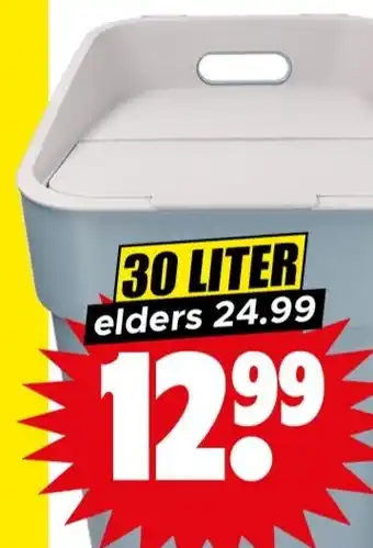 Dirk Curver Ready to Collect prullenbak aanbieding