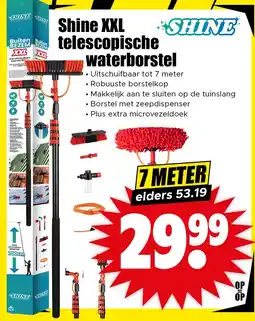 Dirk Shine XXL telescopische waterborstel aanbieding
