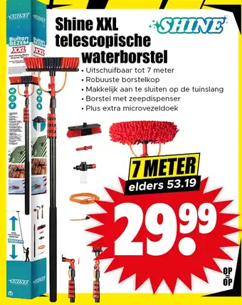 Dirk Shine XXL telescopische waterborstel aanbieding