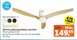 Albert Heijn Hombli Slimme plafondventilator met licht aanbieding