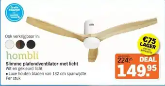 Albert Heijn Hombli Slimme plafondventilator met licht aanbieding