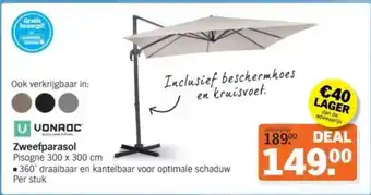 Albert Heijn Zweefparasol aanbieding
