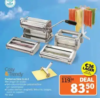 Albert Heijn Cosy & Trendy Pastamachine 6-in-1 aanbieding