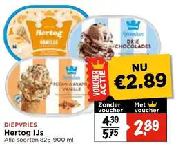 Vomar Voordeelmarkt Hertog IJs aanbieding