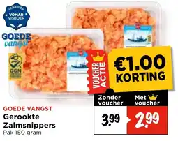 Vomar Voordeelmarkt Gerookte Zalmsnippers aanbieding