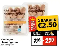 Vomar Voordeelmarkt Kastanje Champignons aanbieding