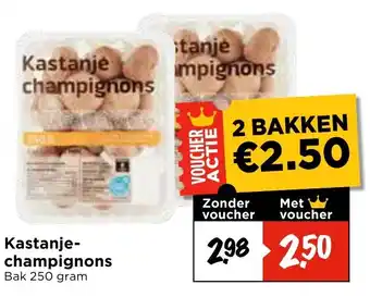 Vomar Voordeelmarkt Kastanje Champignons aanbieding