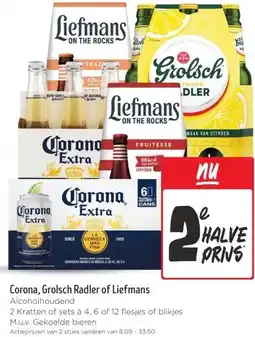 Wibra Corona, Grolsch Radler of Liefmans aanbieding