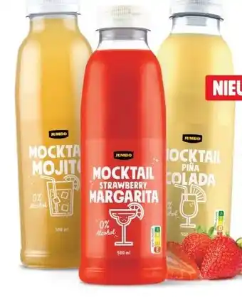 Wibra Mocktails mojito, strawberry margarita of pína colada aanbieding