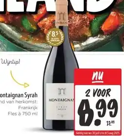 Wibra Montaignan Syrah aanbieding