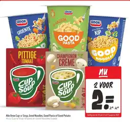 Wibra Alle Unox Cup-a-Soup, Good Noodles, Good Pasta of Good Patato aanbieding