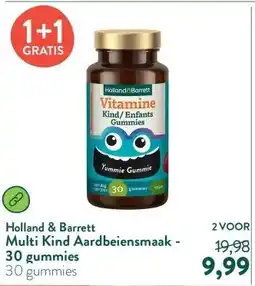 Holland & Barrett Multi Kind Aardbeiensmaak - 30 gummies aanbieding
