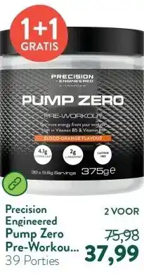Holland & Barrett Pump Zero Pre-Workout Bloedsinaasappelsmaak - 375g aanbieding