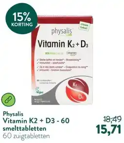 Holland & Barrett Vitamin K2 + D3 - 60 smelttabletten aanbieding