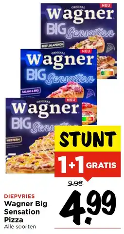 Vomar Voordeelmarkt Wagner Big Sensation Pizza aanbieding