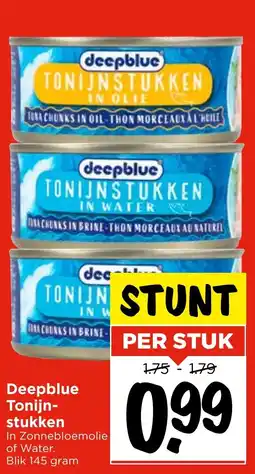 Vomar Voordeelmarkt Deepblue Tonijnstukken aanbieding