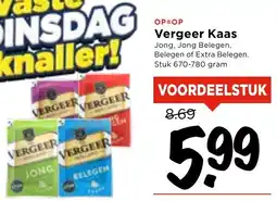 Vomar Voordeelmarkt Vergeer Kaas aanbieding