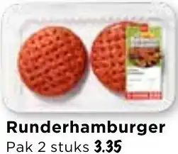 Vomar Voordeelmarkt Runderhamburger aanbieding
