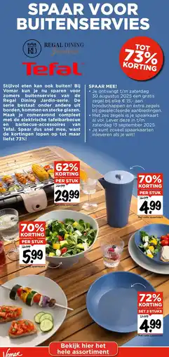 Vomar Voordeelmarkt Spaar voor buitenservies aanbieding