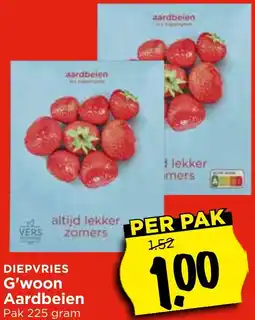 Vomar Voordeelmarkt G'woon Aardbeien aanbieding