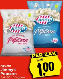 Vomar Voordeelmarkt Jimmy's Popcorn aanbieding