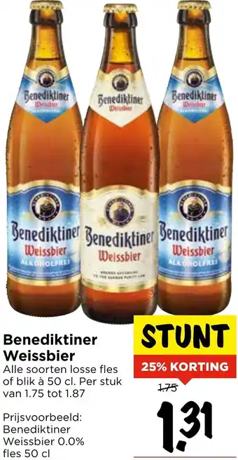 Vomar Voordeelmarkt Benediktiner Weissbier aanbieding
