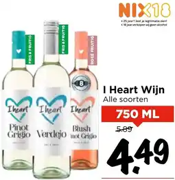 Vomar Voordeelmarkt I Heart Wijn aanbieding