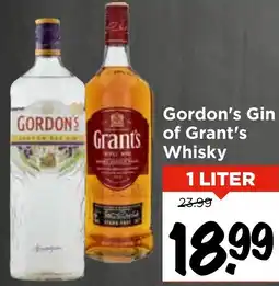 Vomar Voordeelmarkt Gordon's Gin of Grant's Whisky aanbieding