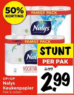 Vomar Voordeelmarkt Nalys Keukenpapier aanbieding