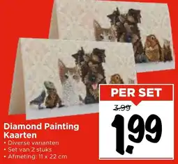 Vomar Voordeelmarkt Diamond Painting Kaarten aanbieding