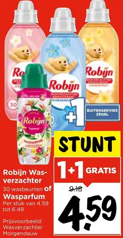 Vomar Voordeelmarkt Robijn Wasverzachter of Wasparfum aanbieding