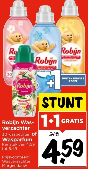 Vomar Voordeelmarkt Robijn Wasverzachter of Wasparfum aanbieding