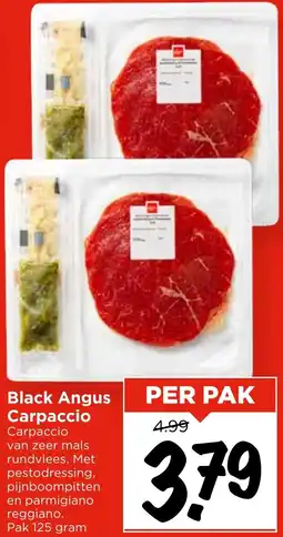 Vomar Voordeelmarkt Black Angus Carpaccio aanbieding