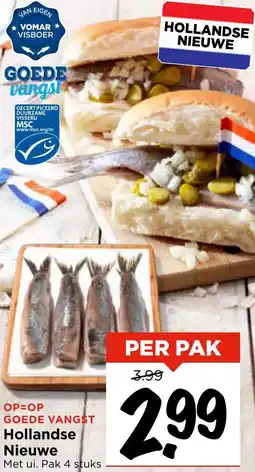 Vomar Voordeelmarkt GOEDE VANGST Hollandse Nieuwe aanbieding
