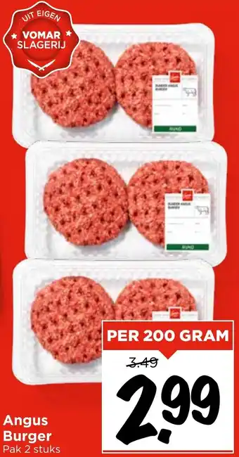 Vomar Voordeelmarkt Angus Burger aanbieding