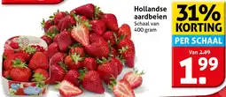 Hoogvliet Hollandse aardbeien aanbieding