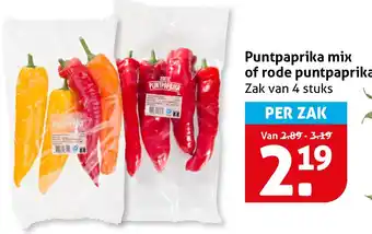 Hoogvliet Puntpaprika mix of rode puntpaprika aanbieding