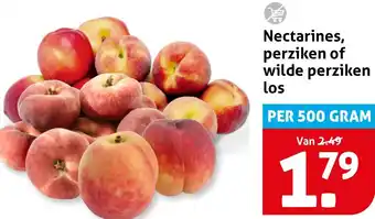 Hoogvliet Nectarines, perziken of wilde perziken los aanbieding