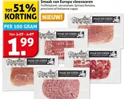 Hoogvliet Smaak van Europa vleeswaren aanbieding