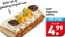 Hoogvliet Luxe slagroomschnitte aanbieding