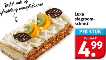 Hoogvliet Luxe slagroomschnitte aanbieding