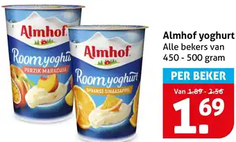 Hoogvliet Almhof yoghurt aanbieding