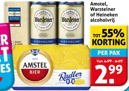 Hoogvliet Amstel, Warsteiner of Heineken alcoholvrij aanbieding