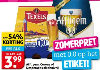 Hoogvliet Affligem, Corona of Desperados alcoholvrij aanbieding