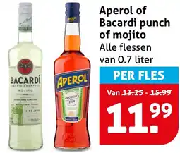 Hoogvliet Aperol of Bacardi punch of mojito aanbieding