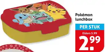 Hoogvliet Pokémon lunchbox aanbieding