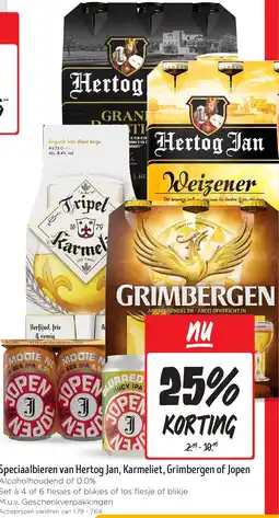 Jumbo Speciaalbieren van Hertog Jan, Karmeliet, Grimbergen of Jopen aanbieding