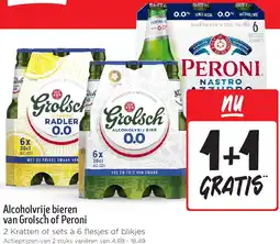 Jumbo Alcoholvrije bieren van Grolsch of Peroni aanbieding